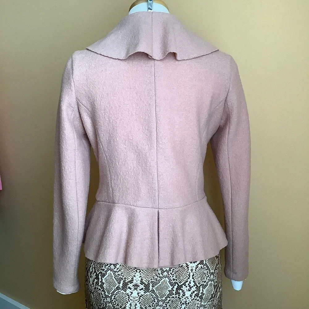IRIS SETLAKWE Blush Wool Hourglass Blazer Size 6 - Picture 4 of 16